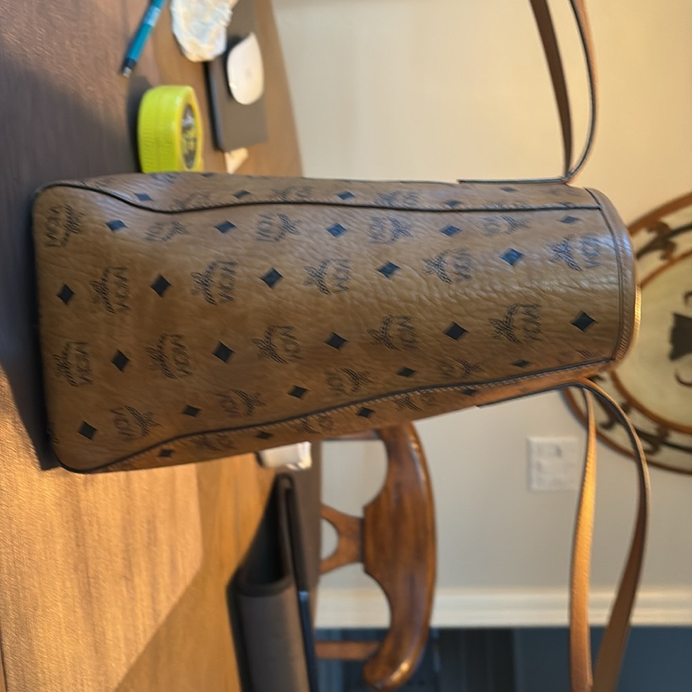 MCM Cognac Visetos Tote Bag - Picture 7 of 7